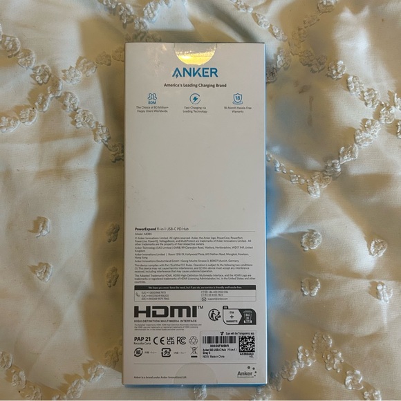 Anker 563 PowerExpand 11-in-1 USB-C Hub PD 5Gbps A8385 New Sealed Gray 3 - Picture 3 of 7